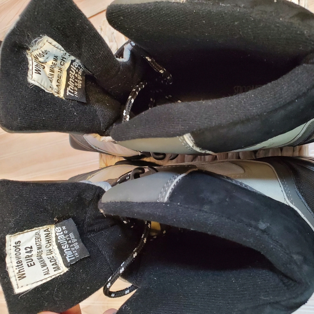 Whitewoods NNN Black / Grey Cross Country Ski Boots Mens Size 9 EUC - Picture 6 of 7